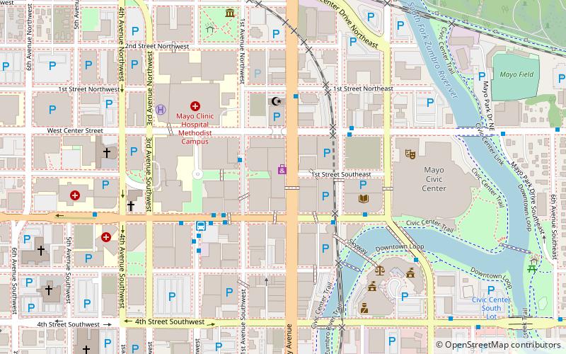 University of Minnesota Rochester location map