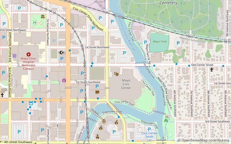 Mayo Civic Center location map
