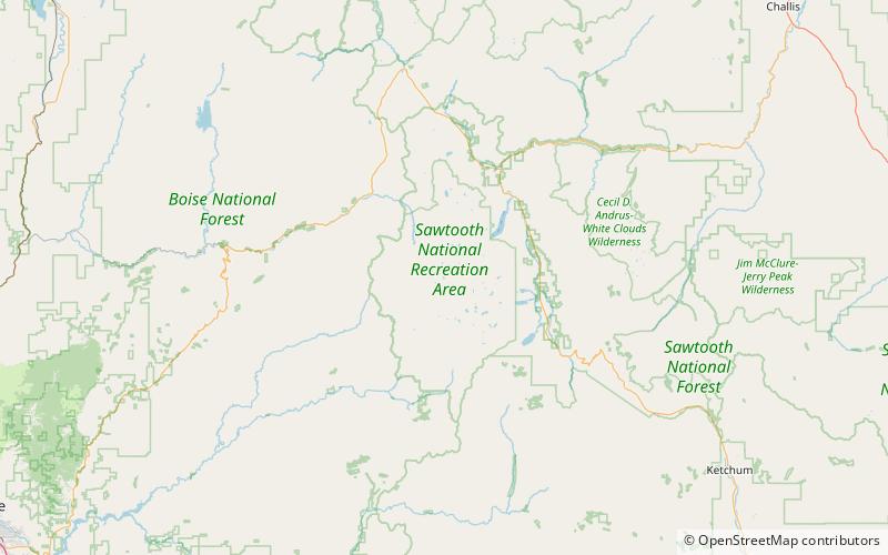 elk lake sawtooth wilderness location map