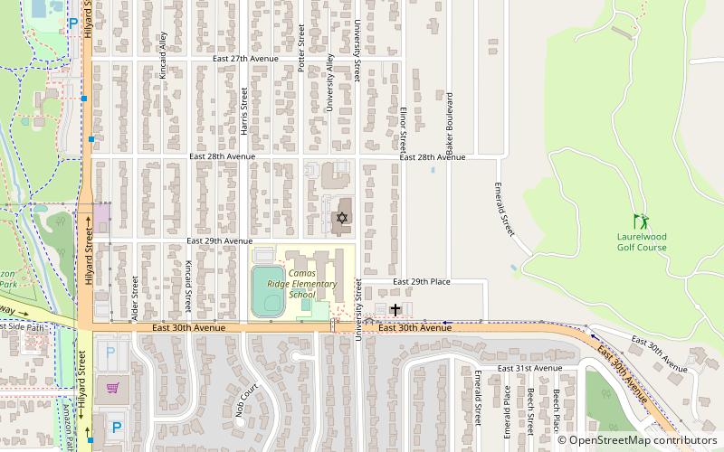 Temple Beth Israel location map