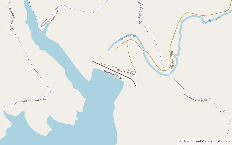 Deerfield Dam location map