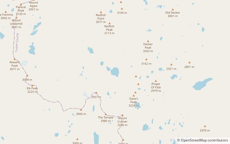 Upper Cramer Lake location map