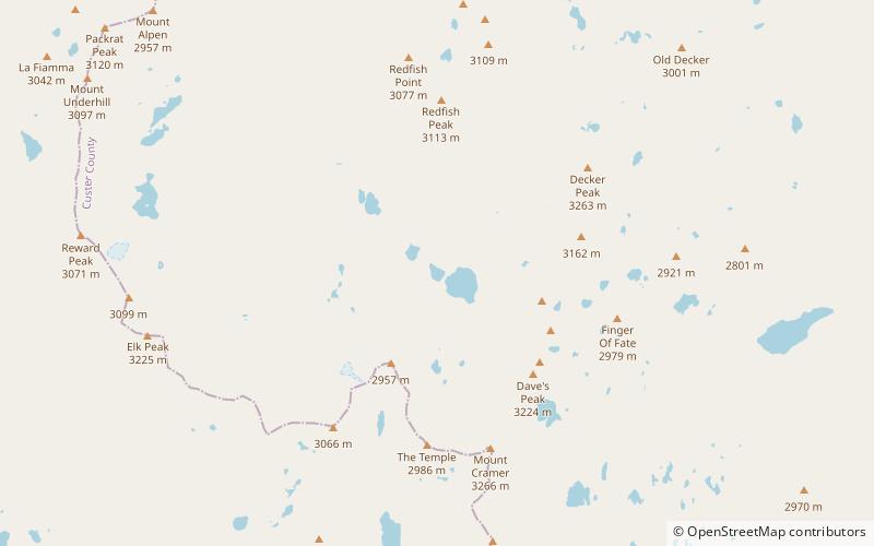 Middle Cramer Lake location map