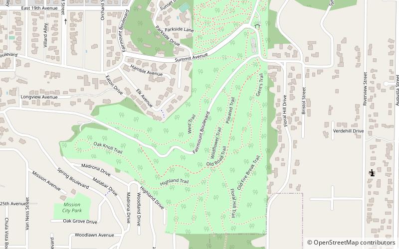 Hendricks Park location map