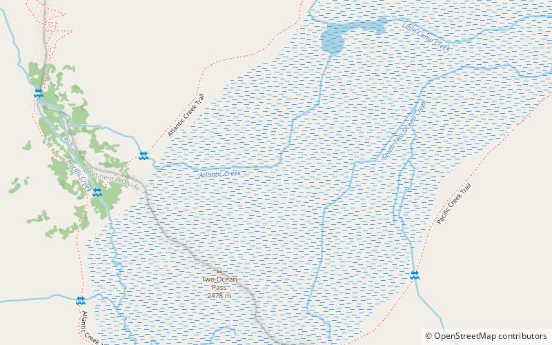 two ocean pass teton wilderness location map