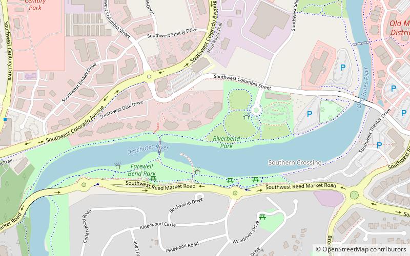 riverbend park bend location map