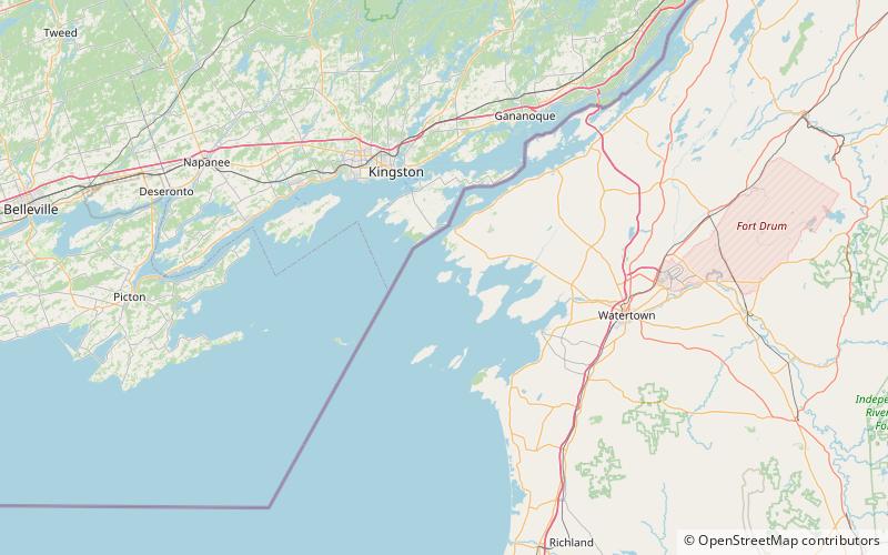 Grenadier Island location map
