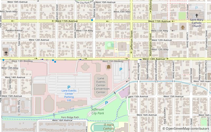 Lane County History Museum location map