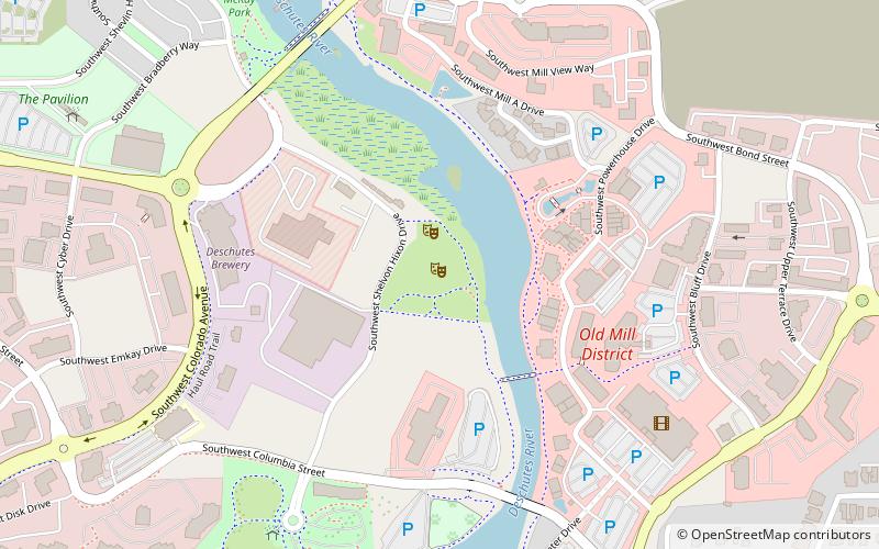 Les Schwab Amphitheater location map