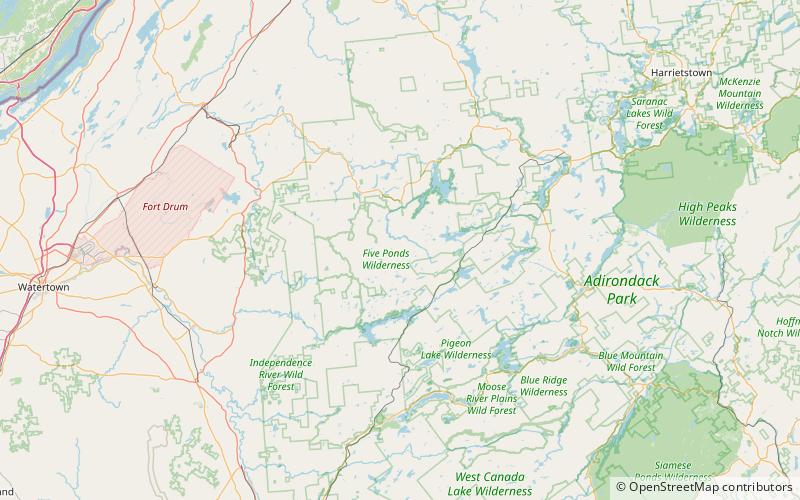 partlow mountain five ponds wilderness area location map