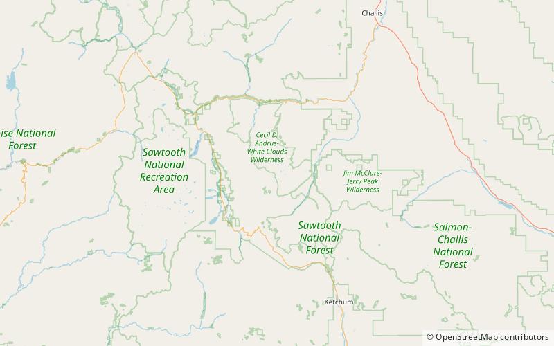 rock lake white clouds wilderness location map