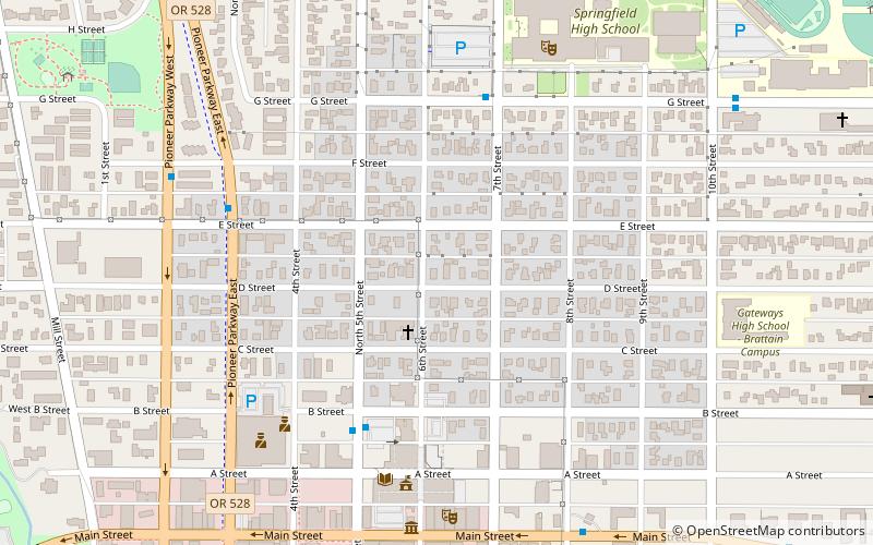 Washburne Historic District location map