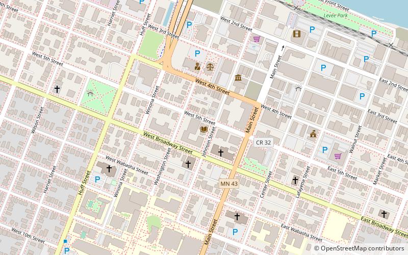 Winona Public Library location map