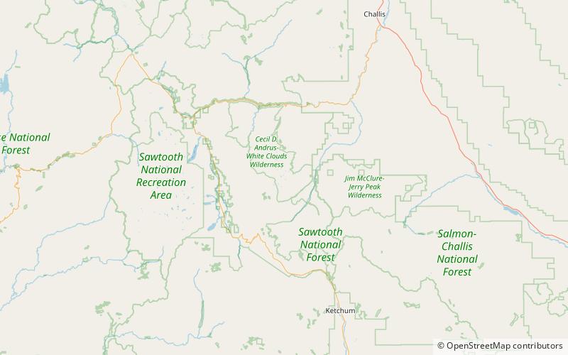 Merriam Peak location map