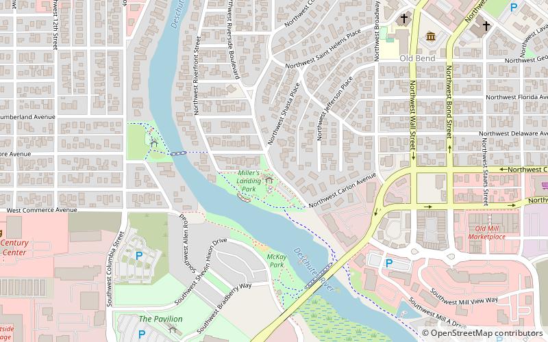 millers landing park bend location map