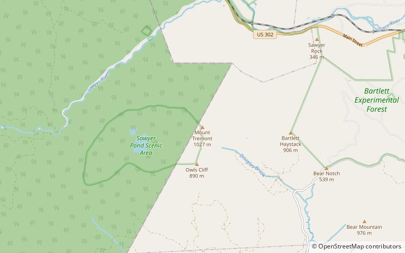 Mount Tremont location map