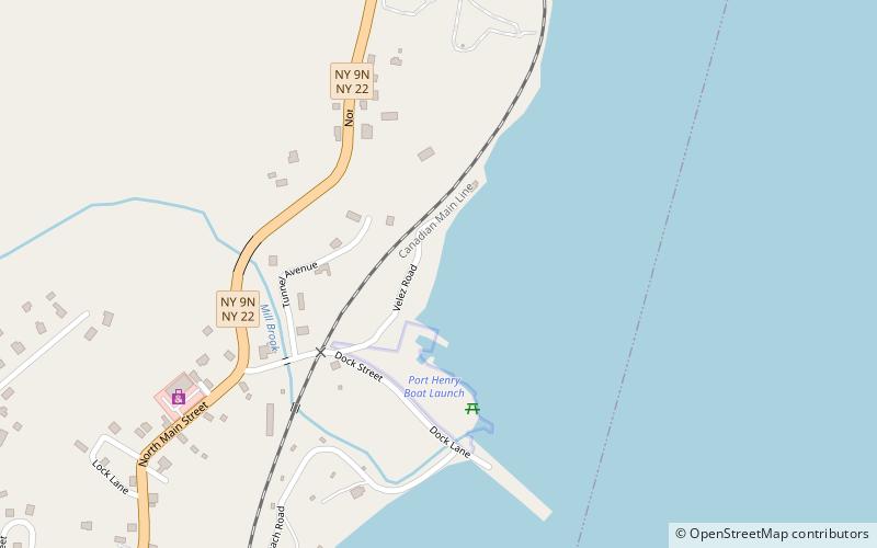 Port Henry Marina location map