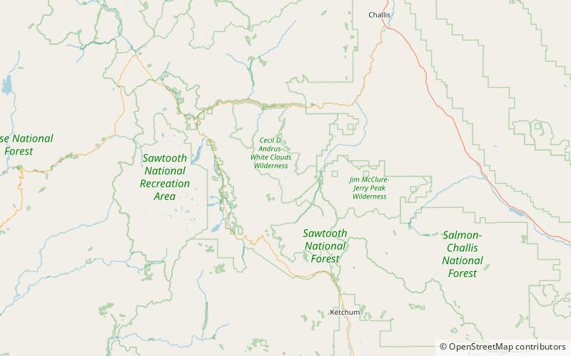 Scree Lake location map