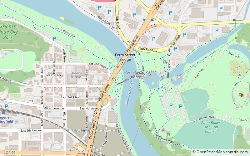 Peter DeFazio Bridge location map