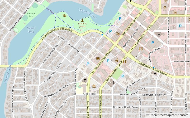 Bend Public Library location map