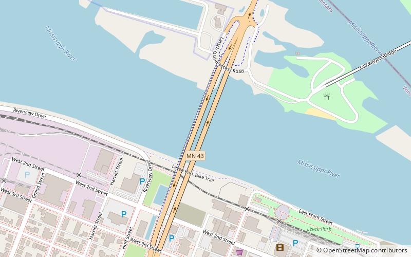 Main Channel Bridge location map