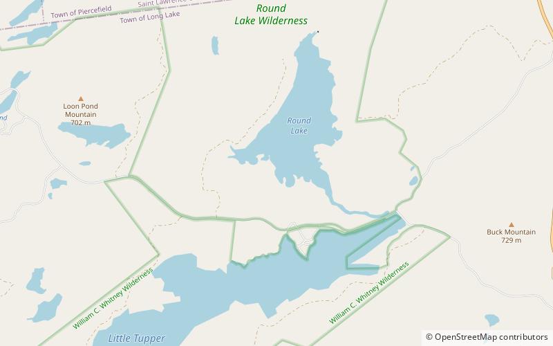 otter pond round lake wilderness area location map