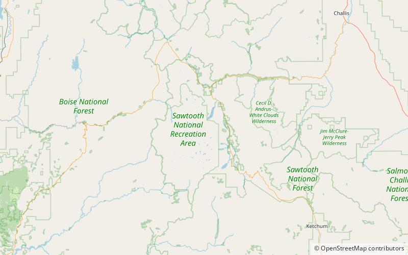 Saddleback Lakes location map