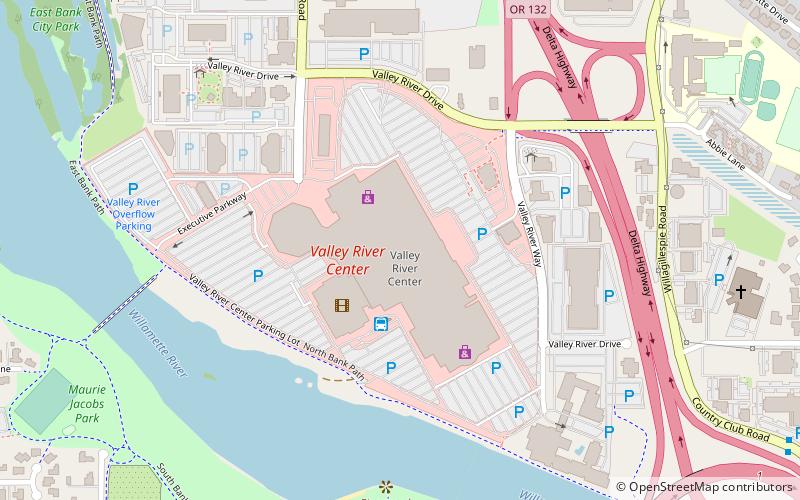 Valley River Center location map