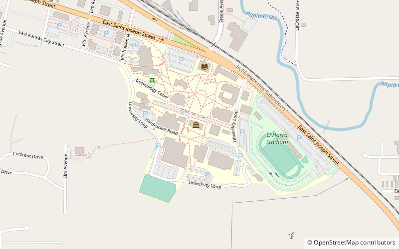 South Dakota School of Mines and Technology location map