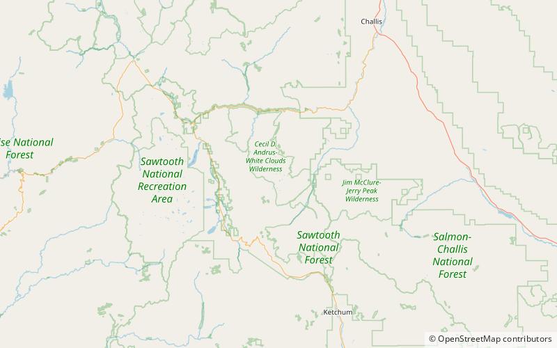 Headwall Lake location map