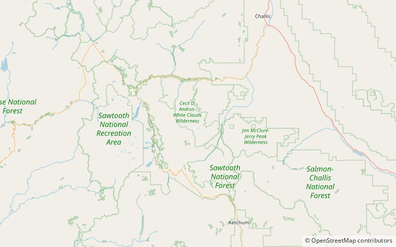 tiny lake white clouds wilderness location map