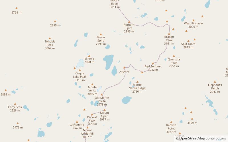 Upper Baron Lake location map