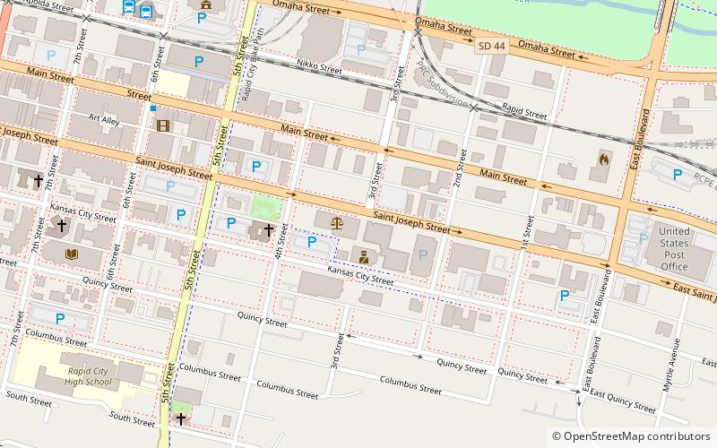 Pennington County Courthouse location map