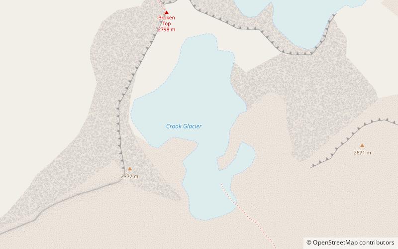 Crook Glacier location map