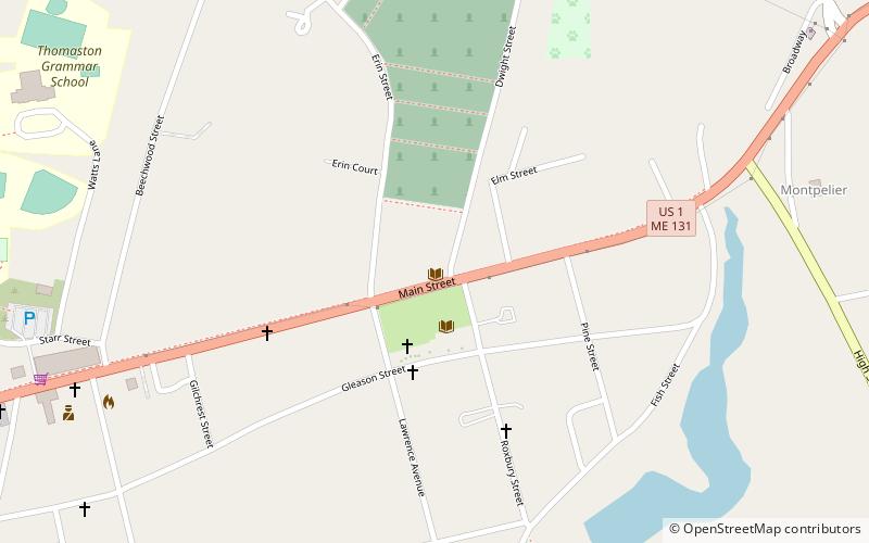 Thomaston Public Library location map