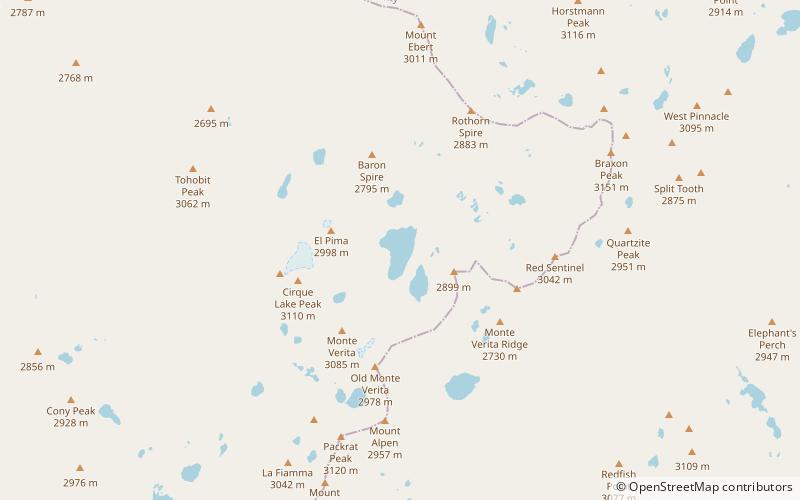 Baron Lake location map