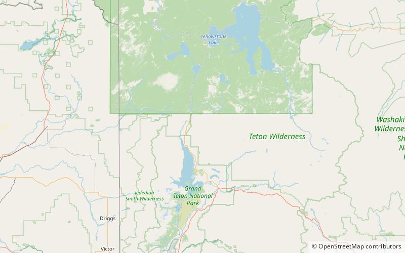 huckleberry mountain fire lookout teton wilderness location map