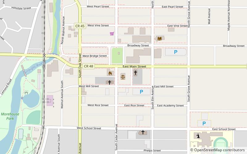 Steele County Courthouse location map