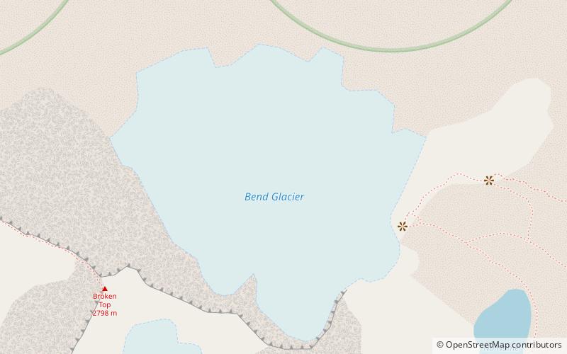Bend Glacier location map