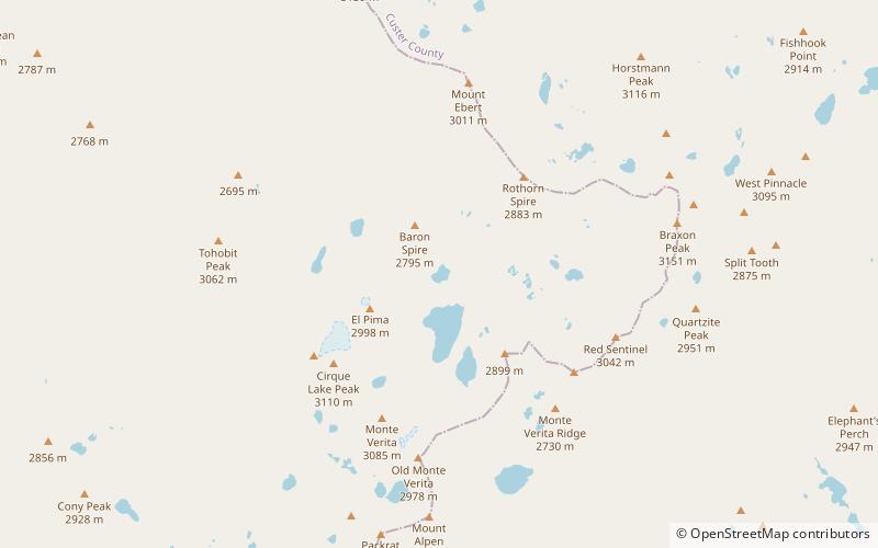 little baron lake sawtooth wilderness location map