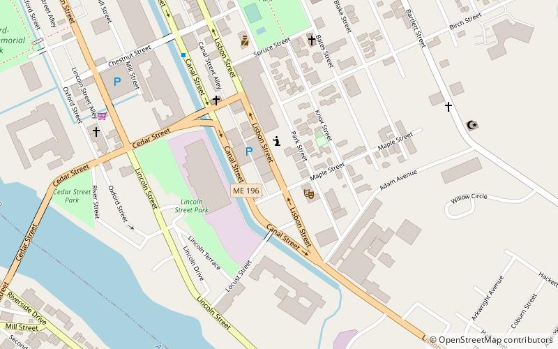 Androscoggin Mill Block location map