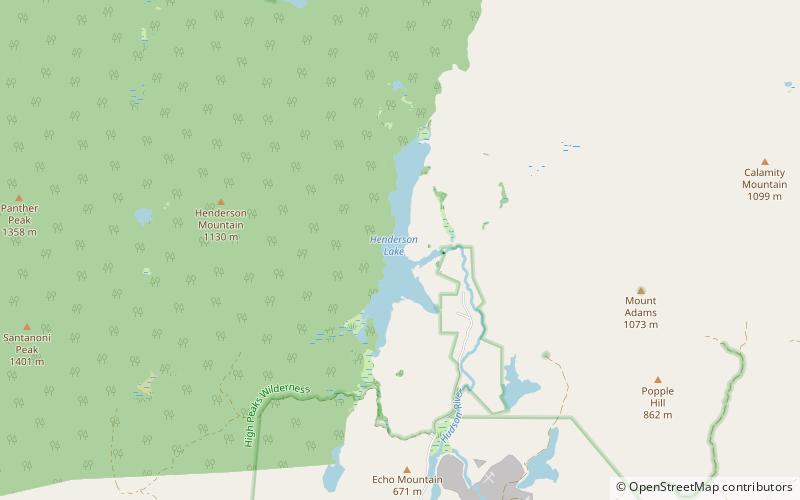 Henderson Lake location map