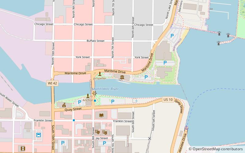 Wisconsin Maritime Museum location map