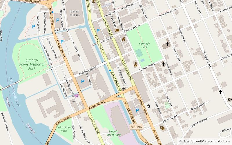 Lower Lisbon Street Historic District location map