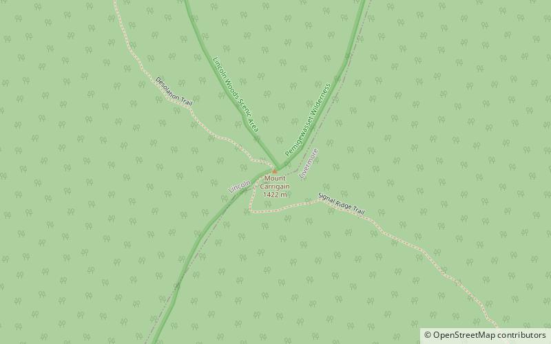 Mount Carrigain location map