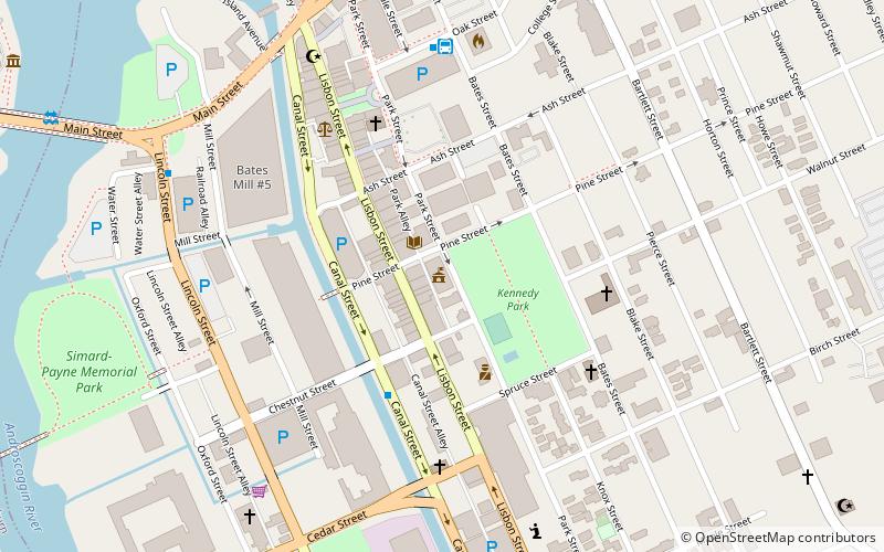 Lewiston City Hall location map