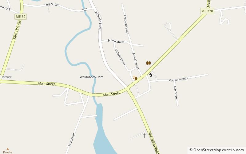 Waldoboro Public Library location map