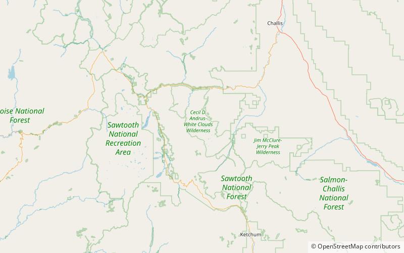 D. O. Lee Peak location map