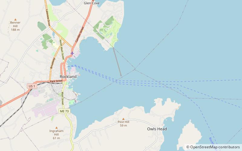 Rockland Breakwater location map