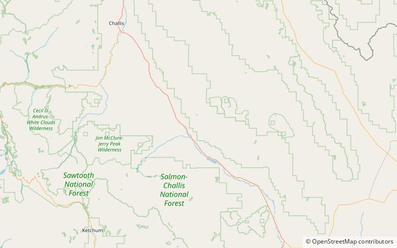 Mount Idaho Mountain location map